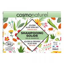Cosmo Naturel - Shampoing solide cheveux secs Jojoba Aloe Vera 85g