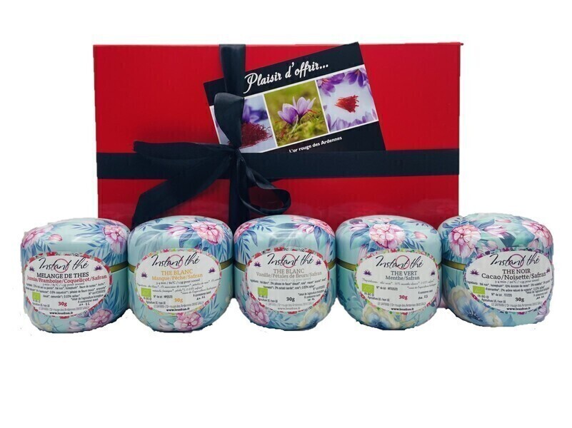 LE SAFRAN - Coffret assortiment de thés au safran LE SAFRAN - Coffret assortiment de thés au safran