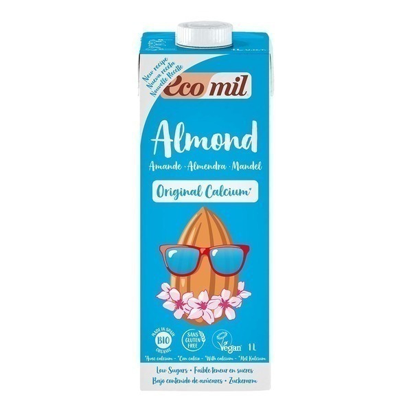 EcoMil - Lait Amandes-Calcium 1L Bio