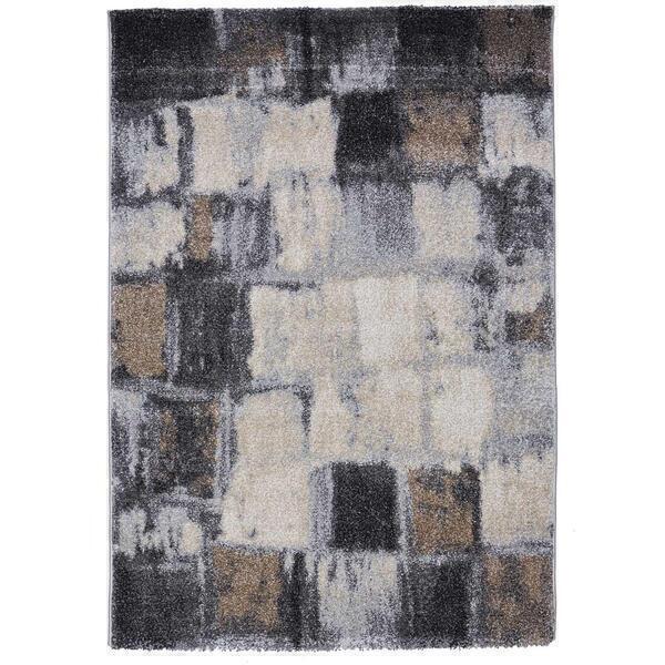 Un amour de tapis - Tapis moderne - ELEGANT 04 - Gris - 100x100 carre
