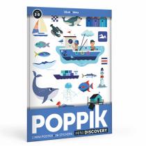 POPPIK - Mini poster 26 stickers La Mer