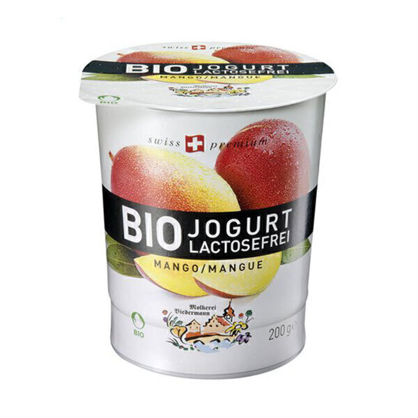 BIEDERMANN - Yaourt mangue sans lactose 200g