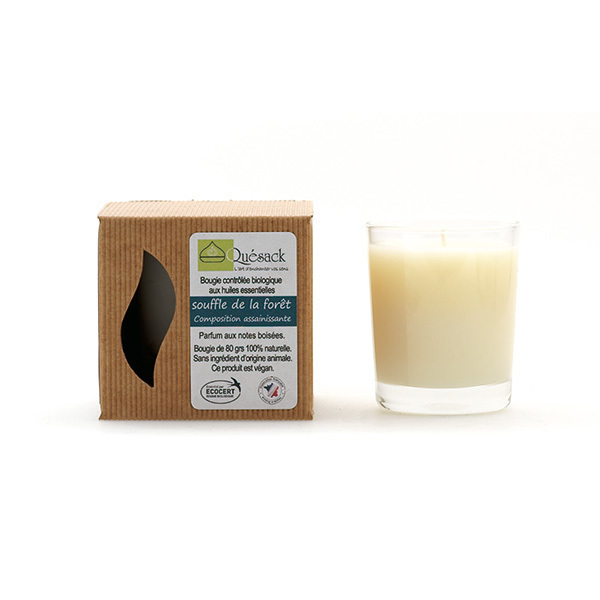 Quésack - Bougie parfumée Composition Assainissante 80g Quésack - Bougie parfumée Composition Assainissante 80g