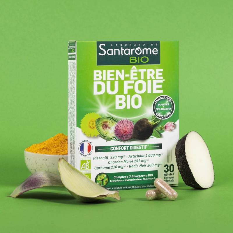 Bien Être du Foie Bio (30 gélules) Santarome