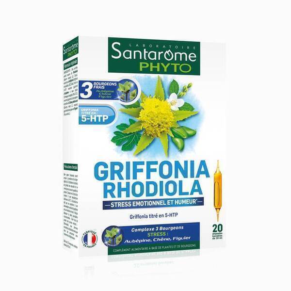 Santarome - Griffonia Rhodiola 20 ampoules (20x10ml)