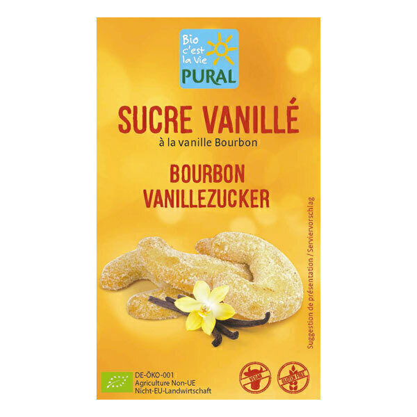 Pural - Sucre vanillé à la vanille Bourbon 5x8g