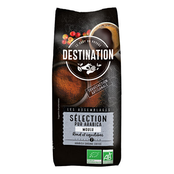 Destination - Café moulu Sélection pur arabica 500g Destination - Café moulu Sélection pur arabica 500g