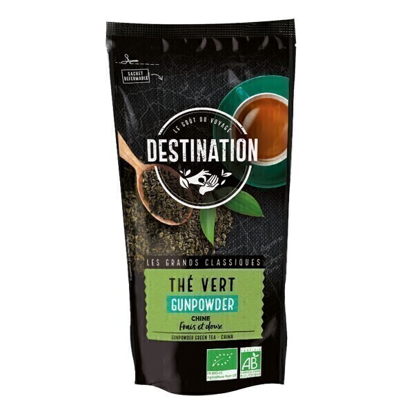 Destination - Thé vert Gunpowder de Chine 100g Destination - Thé vert Gunpowder de Chine 100g