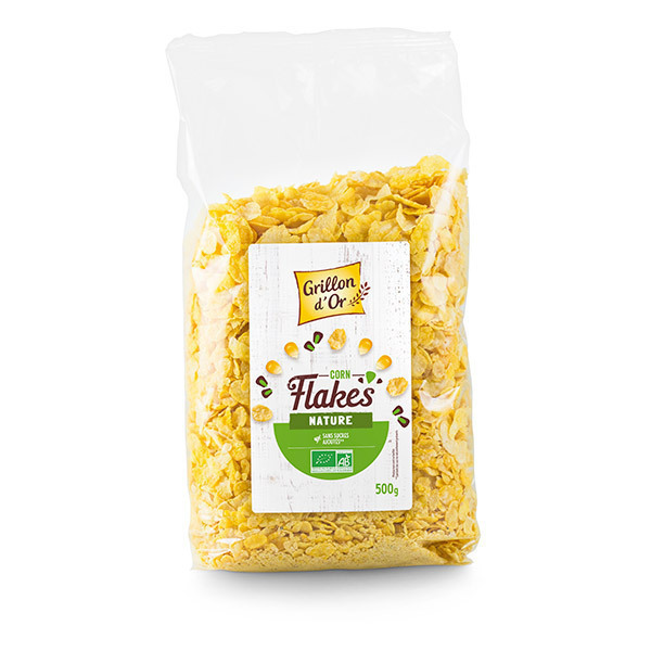 Grillon d'or - Corn Flakes nature sans sucre 500g