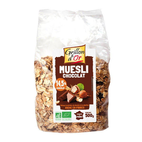 Muesli Chocolat 500g Grillon d'or | Acheter sur Greenweez.com