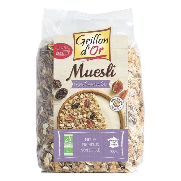 Muesli Figues / Pruneaux / Son 500g Grillon d'or | Acheter ...