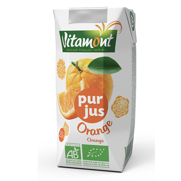 Vitamont - Tetra Pak Pur Jus d'Orange 20 cL
