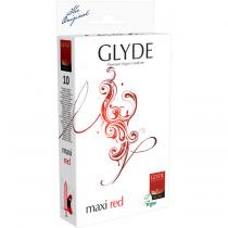 Glyde - GLYDE Maxi Rouge Préservatifs en latex naturel Vegan pack de 10