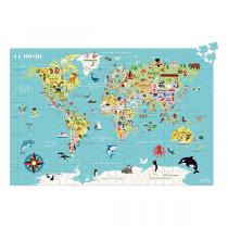 Vilac - Carte du Monde puzzle 500 pièces - Dès 8 ans