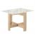 Table pliante PAPILLON - Chêne naturel et marbre