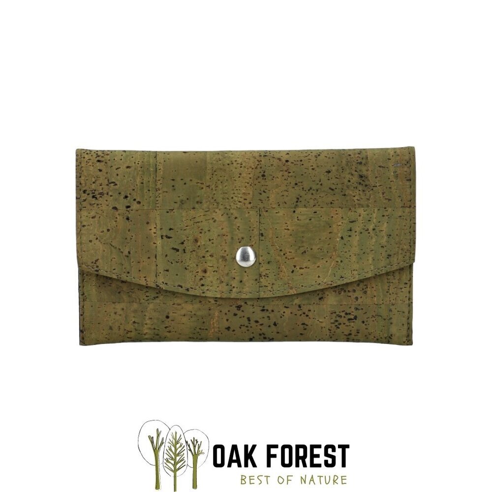 OAK Forest - Portefeuille liège "Pochette KAKI" - Portefeuille Vegan OAK Forest - Portefeuille liège "Pochette KAKI" - Portefeuille Vegan