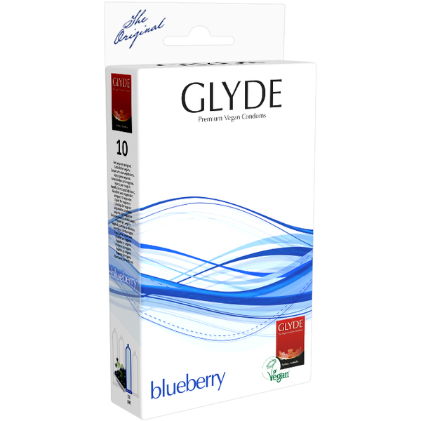 Glyde - GLYDE 10 Préservatifs Ultra Myrtille latex naturel Vegan Glyde - GLYDE 10 Préservatifs Ultra Myrtille latex naturel Vegan