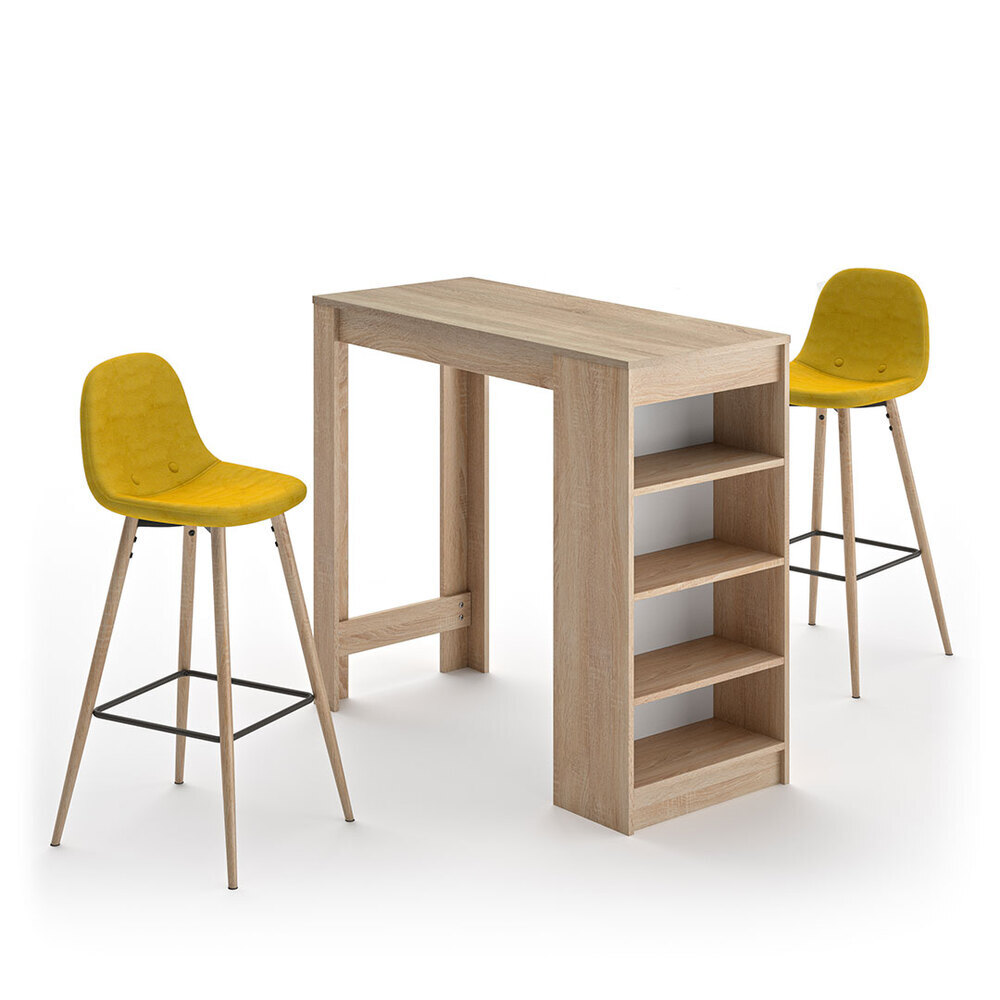 Temahome - A-COCOON table et chaises - Chêne naturel - Jaune Temahome - A-COCOON table et chaises - Chêne naturel - Jaune