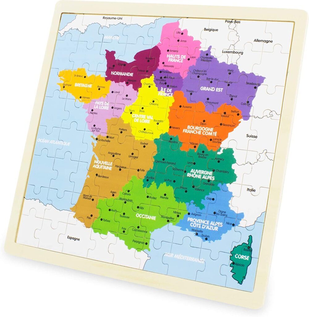 Ulysse - Puzzle Carte de France (72 pièces) - Ulysse