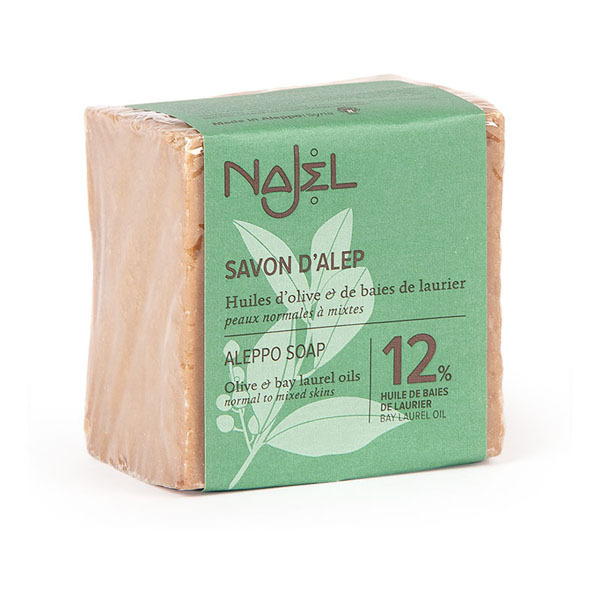Najel - Savon d'Alep 12% huile de baies de laurier 200g