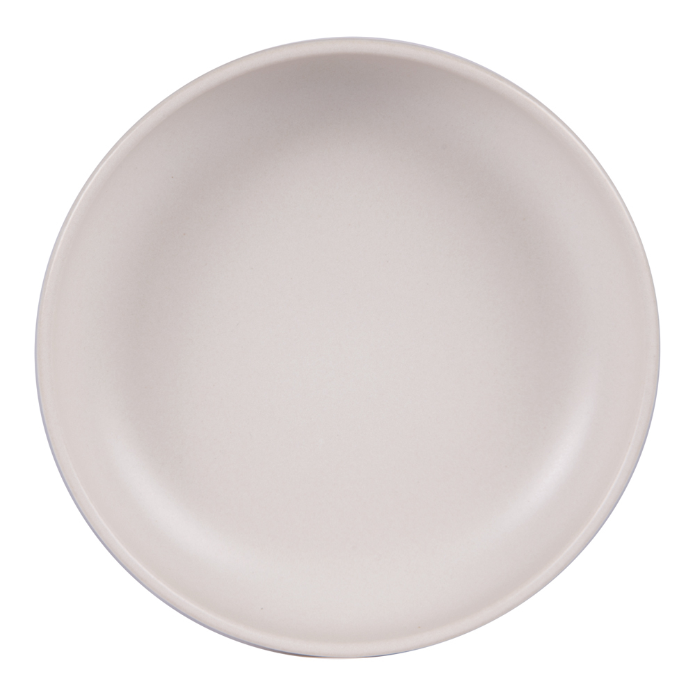 Table Passion - Assiette creuse 22 cm uno beige réactif (lot de 6)