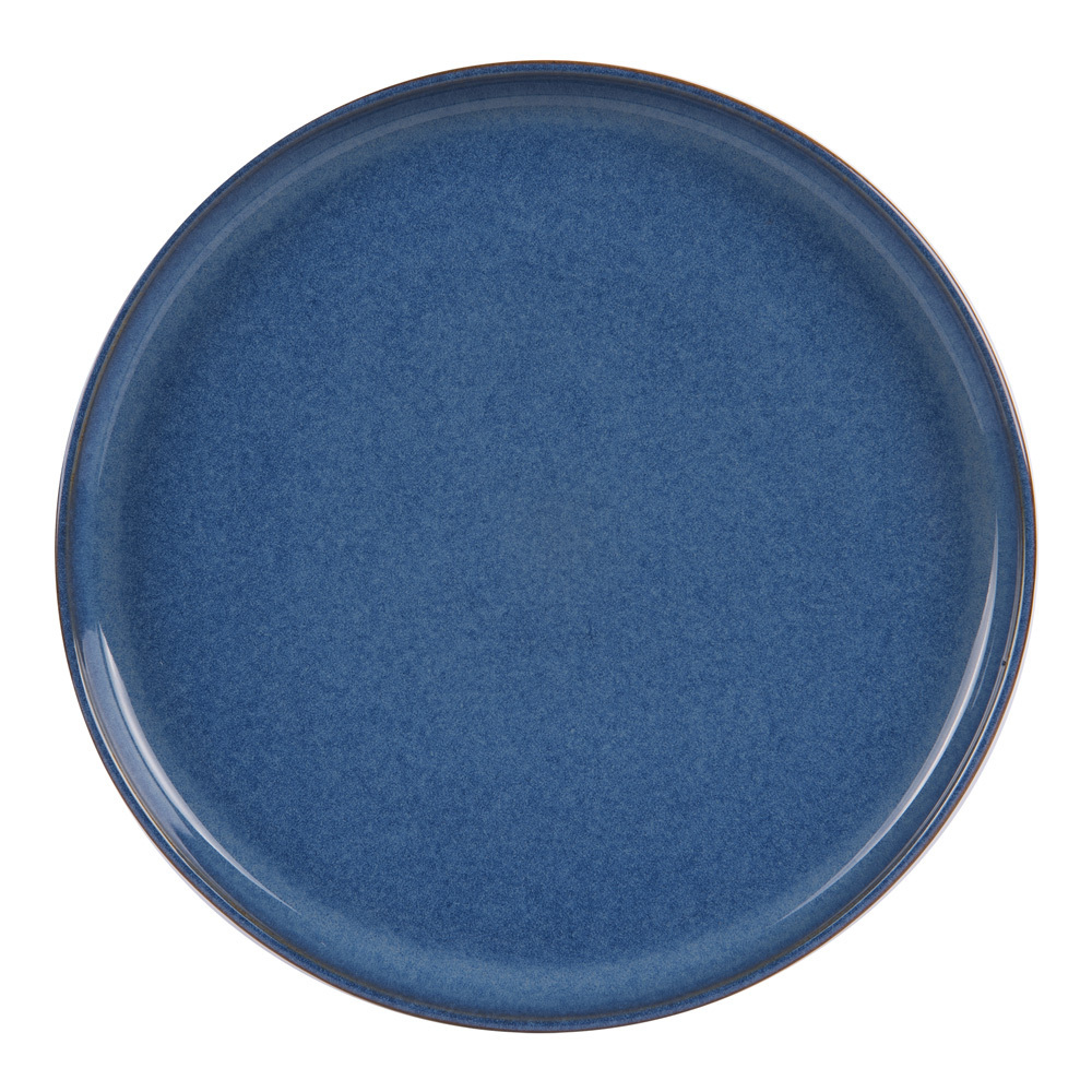 Table Passion - Assiette à dessert 22 cm uno bleu cobalt (lot de 6)