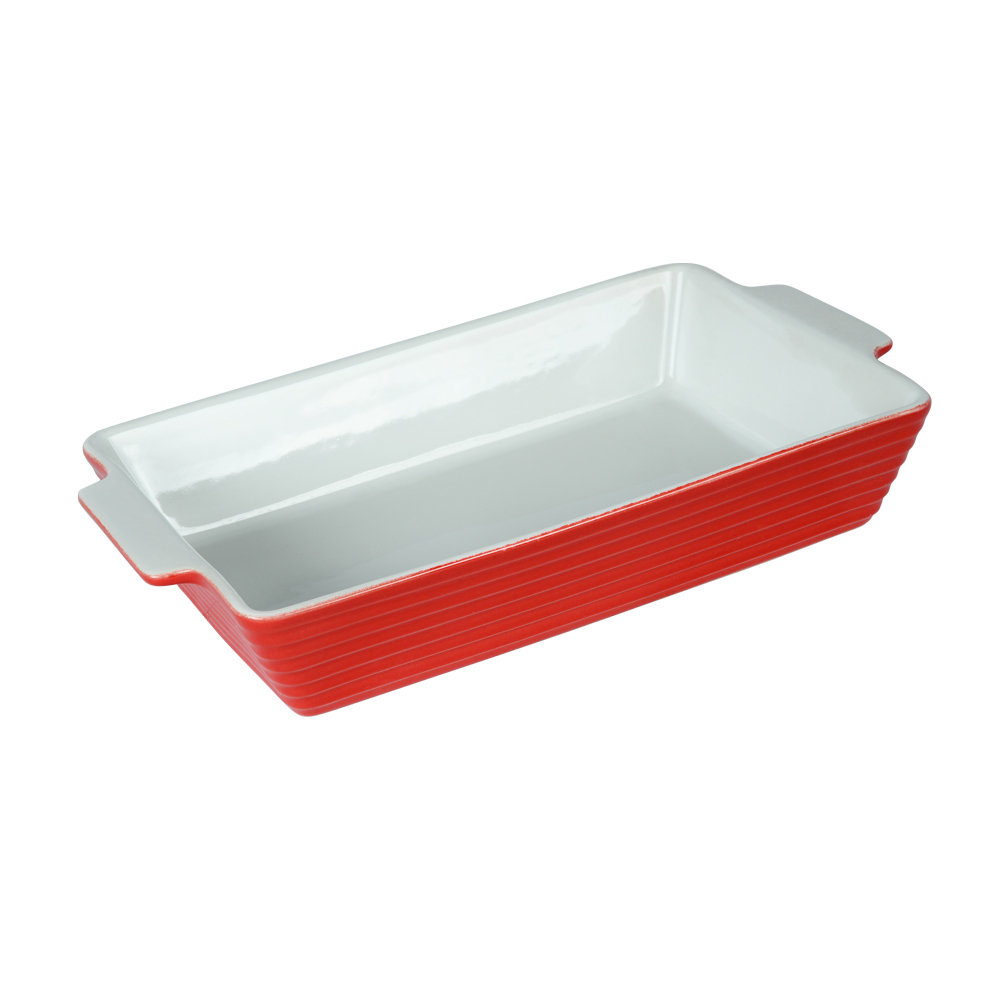 Table Passion - Plat rectangle piazza 38x23 cm rouge