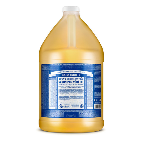 Dr Bronner's - Savon liquide Menthe 3,8L Dr Bronner's - Savon liquide Menthe 3,8L