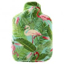 Pelucho - Bouteille Bouillotte micro-ondes Tropical vert - Made in France