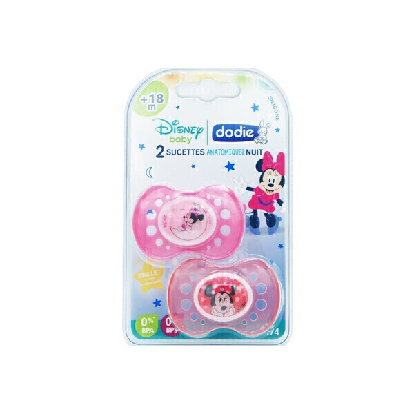 Dodie - Sucette Anatomique Nuit +18 Mois Modèle Minnie - Dodie Dodie - Sucette Anatomique Nuit +18 Mois Modèle Minnie - Dodie
