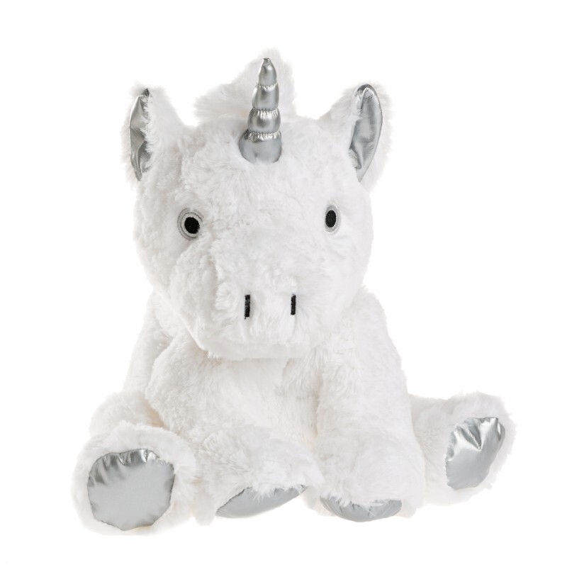 Pelucho - Peluche Bouillotte déhoussable Licorne - Made in France