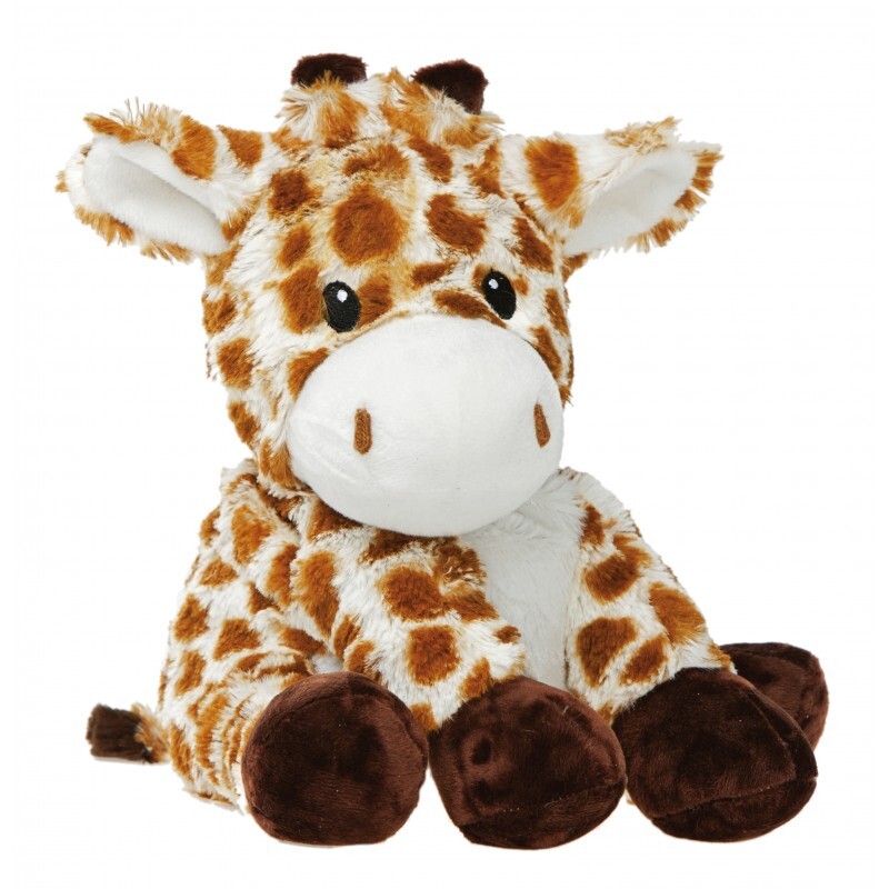 Pelucho - Peluche Bouillotte déhoussable Girafe - Made in France