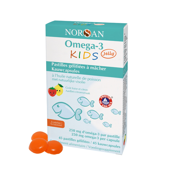 NORSAN - Norsan Omega-3 KIDS Jelly pour enfants 45 pastilles