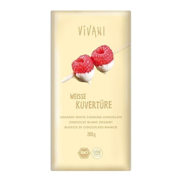 Vivani - Chocolat à pâtisser blanc 200g bio