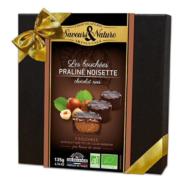 Saveurs & Nature - Mini rochers chocolat noir & noisettes 135g