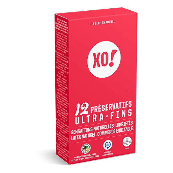 Flo - Préservatifs latex naturel et vegan ultra-fins x12