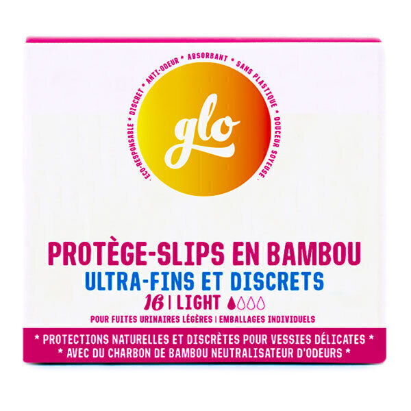 Flo - Protège-slips anti-fuites bambou bio x16