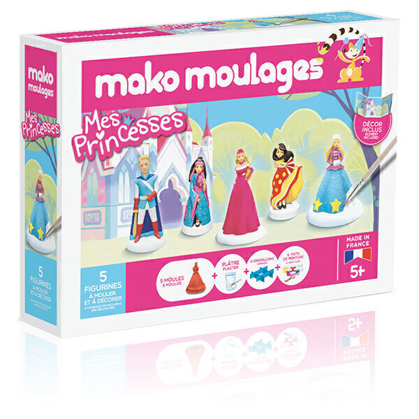 Mako moulages - Coffret 5 moules - Mes princesses - Dès 5 ans