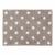 Tapis coton motif étoiles - lin blanc - 120 x 160