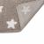 Tapis coton motif étoiles - lin blanc - 120 x 160