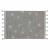 Tapis coton motif star - gris - 120 x 175