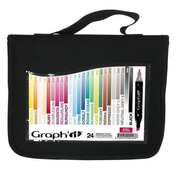 Graph'it - Trousse 24 marqueurs Graph'It - Basic colors