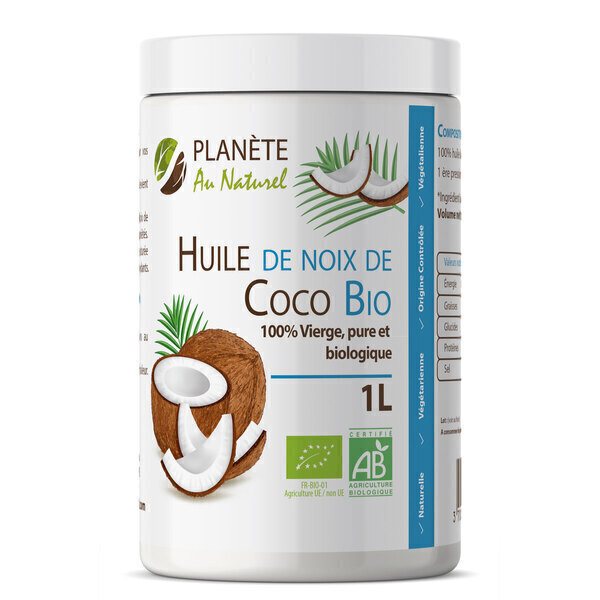 Planète au Naturel - Huile de Noix Coco Bio - 1 L