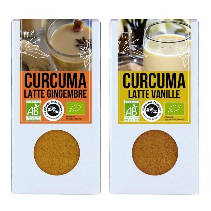 Aromandise - Duo de Latte - curcuma-gingembre & curcuma-vanille
