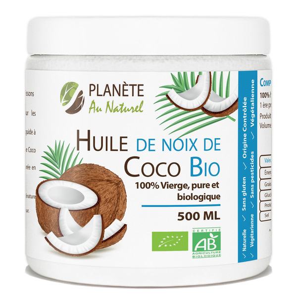 Planète au Naturel - Huile de Coco Bio - 500 ml