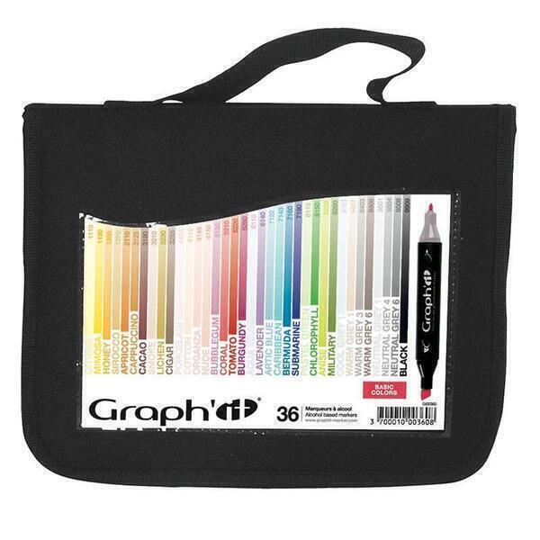 Graph'it - Trousse 36 marqueurs Graph'It - Basic colors