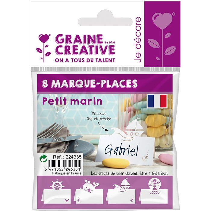 Graine Créative - 8 marque-places Petit marin
