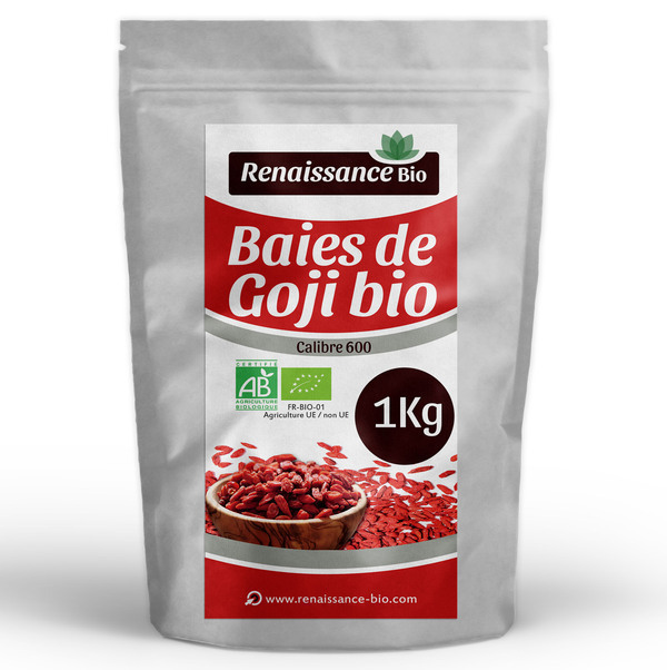 Renaissance Bio - Baies de Goji Biologique - 1 kg