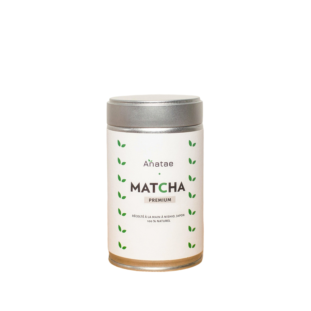 Anatae - Thé vert matcha Premium - 80 g - amertume très discrète