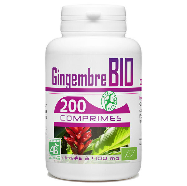 Bio Atlantic - Gingembre Bio - 400 mg - 200 comprimés